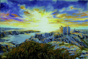 CAS50 Dawn, Dunnottar Castle.