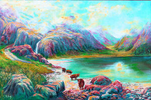 LAN Loch Coruisk, Cuillins Skye<br /><br />SOLD, Prints available